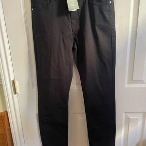 H&M Men's Dark Black Straight Jeans